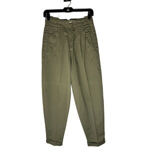 Vintage olive green tapered chinos - 90's